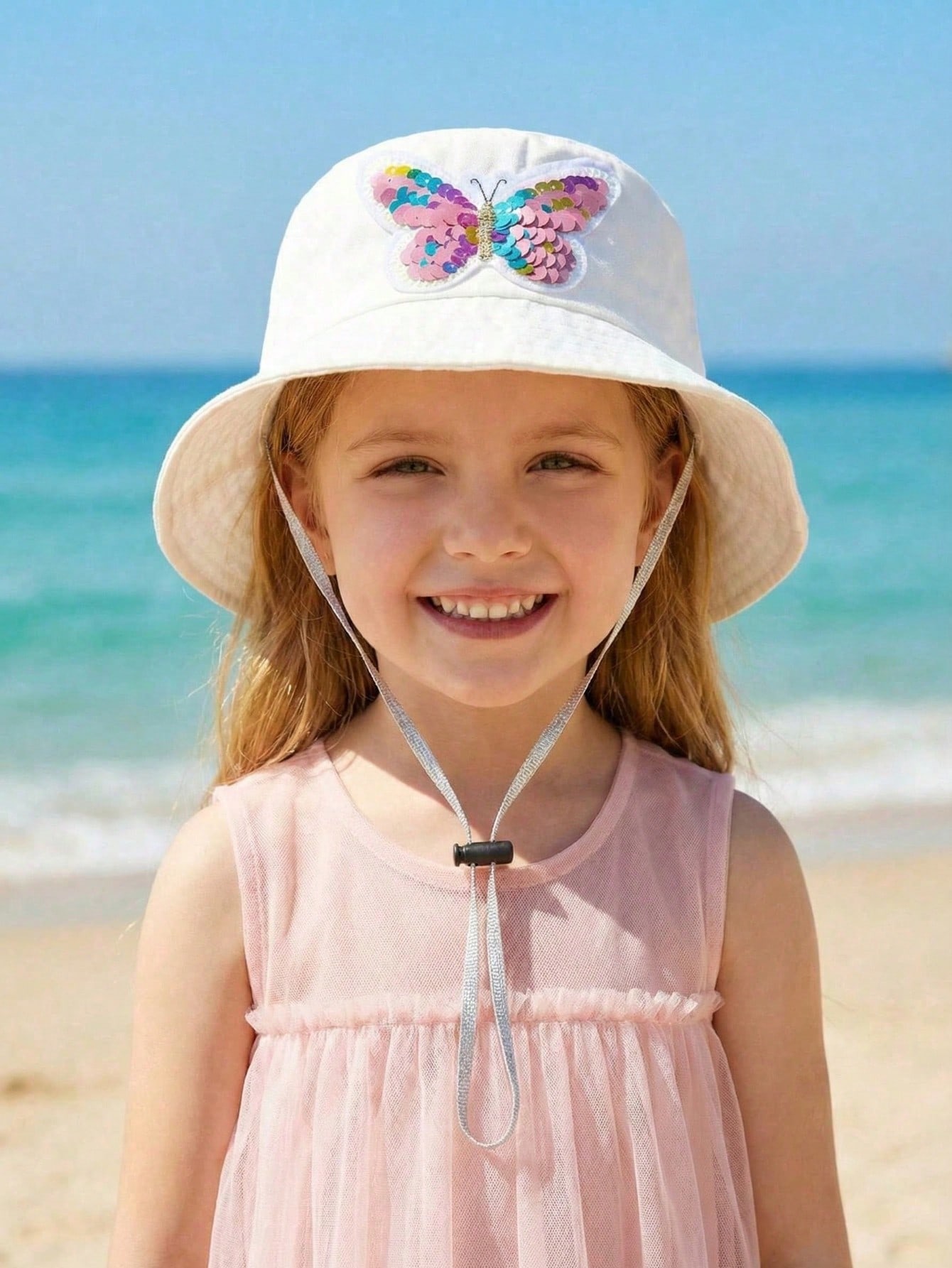 1pcs 3-8Y Girls Sequined Butte - огляд і ціна Fishing Hat