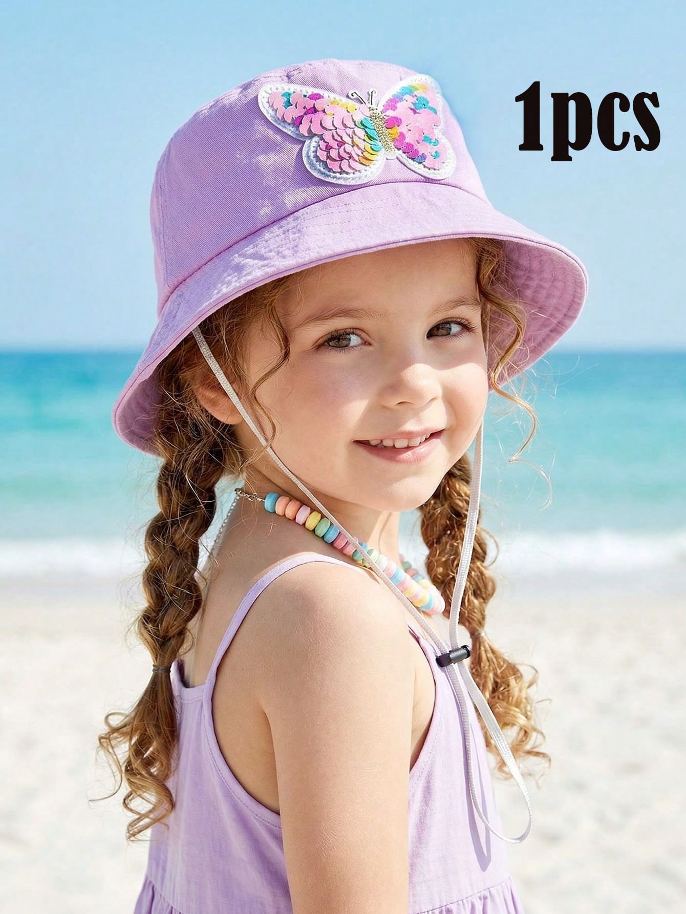 1pcs 3-8Y Girls Sequined Butte - огляд і ціна Fishing Hat