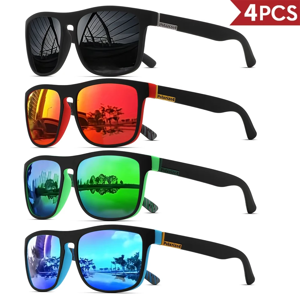 1-4PCS Men Classical Square Po - огляд і ціна Fishing Sunglasses Polarized
