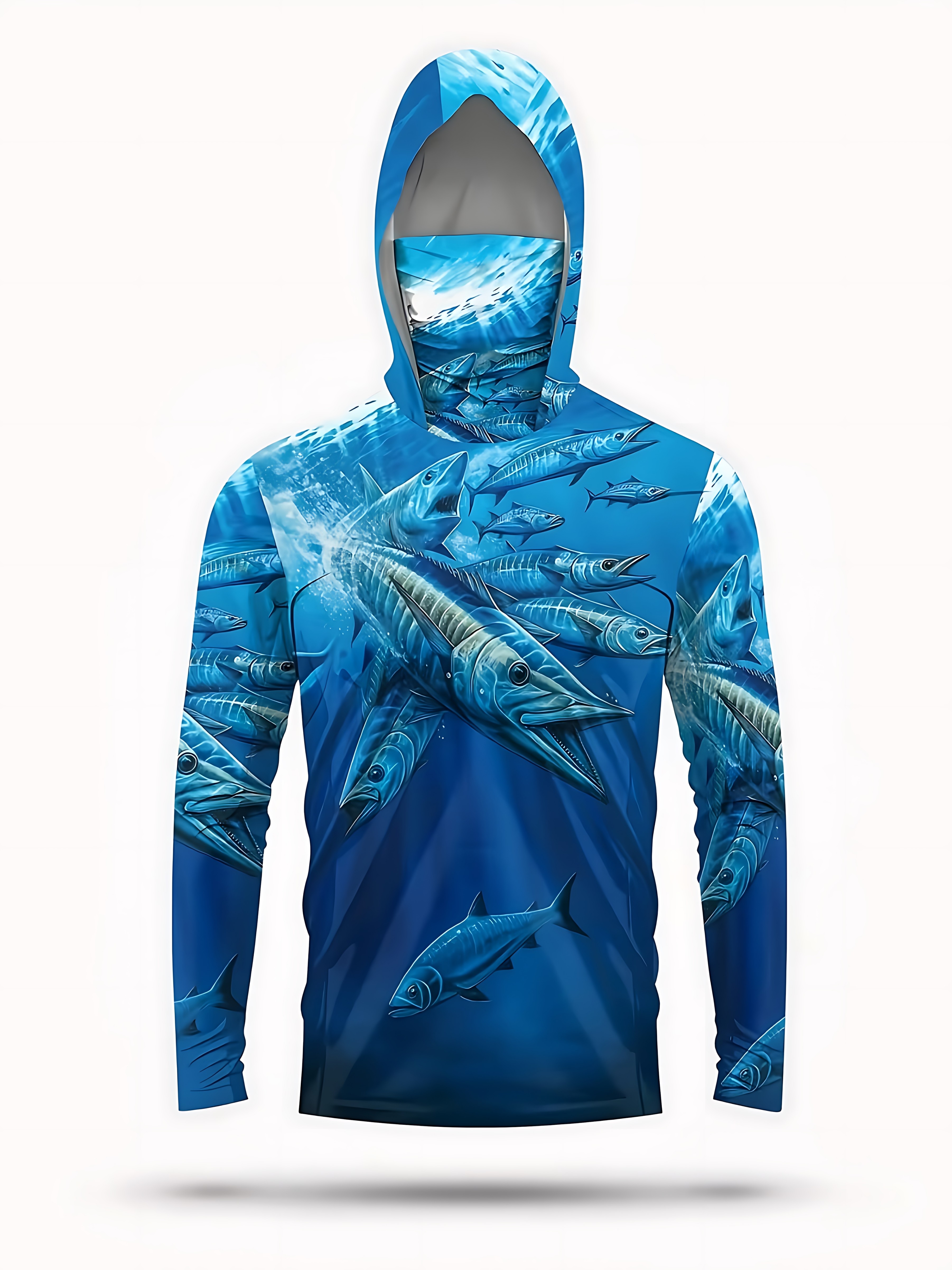 Fishing Shirt Hooded Men Fishi - огляд і ціна Fishing Mask Sun Protection