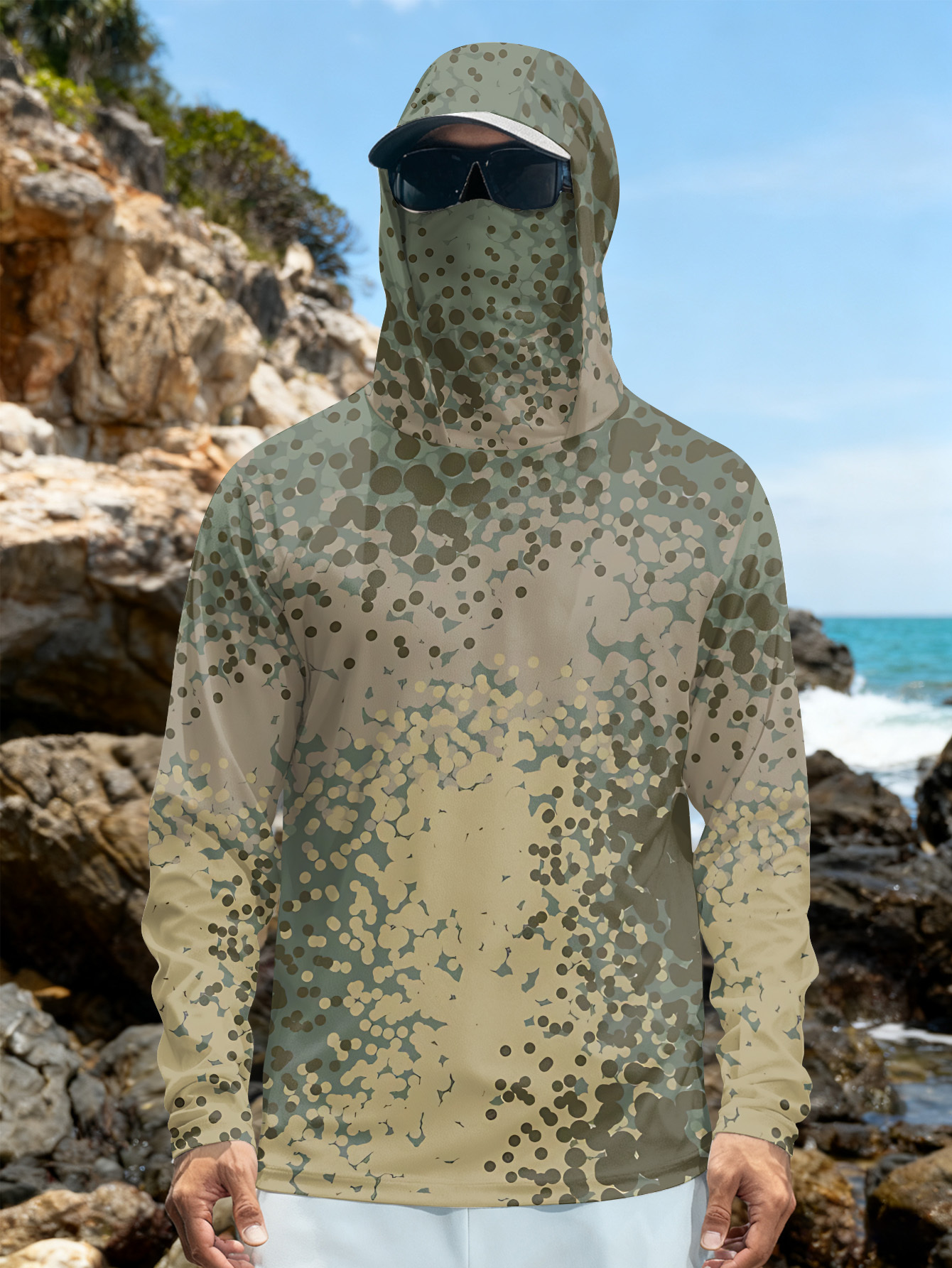 Men's Fishing Hooded Long-Slee - огляд і ціна Fishing Shirt Uv Protection