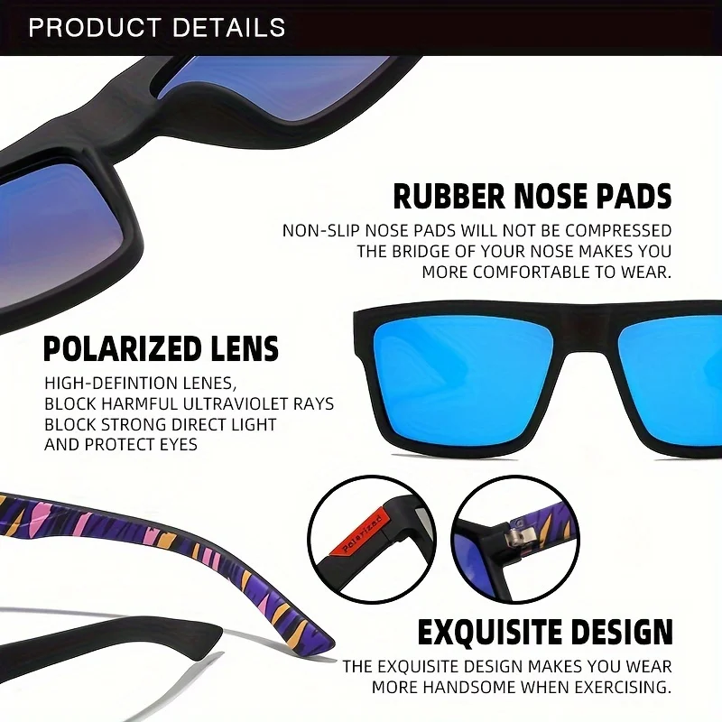 Fashion Vintage Square Polariz - огляд і ціна Fishing Sunglasses Polarized