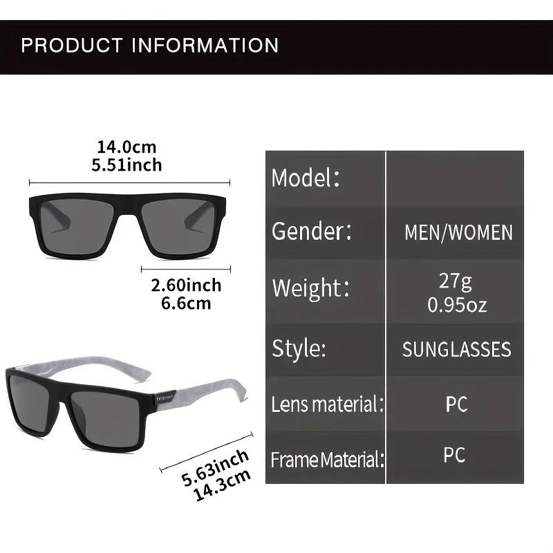 Fashion Vintage Square Polariz - огляд і ціна Fishing Sunglasses Polarized